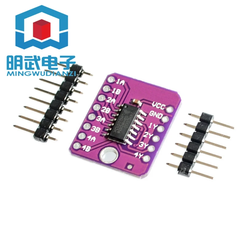 Четырёхсторонняя 2-входная позитивная плата разработки NAND Gate MCU-7400 SN74HC00D