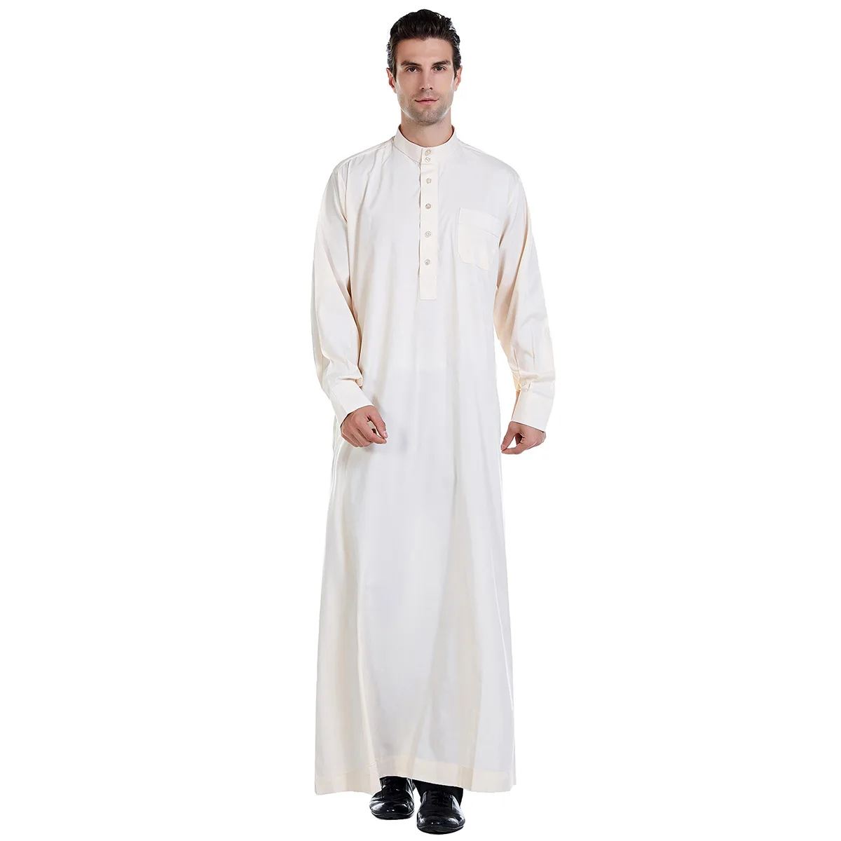Muslim Men Clothing Abaya Musulmane Pour Homme Kaftan Leisure Jubba Thobe Fashion Loose Dubai Saudi Arabia Pakistan Islamic Robe
