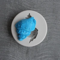 diy lovely 3d shell starfish conch sea silicone mold fondant cake decorating tool soap mold cake chocolate kitchen baking mould