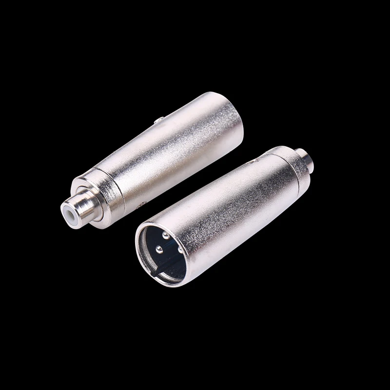 

3 Pin XLR Plug Male To Female RCA Phono Socket Mic Cable Mixer Audio Adapter