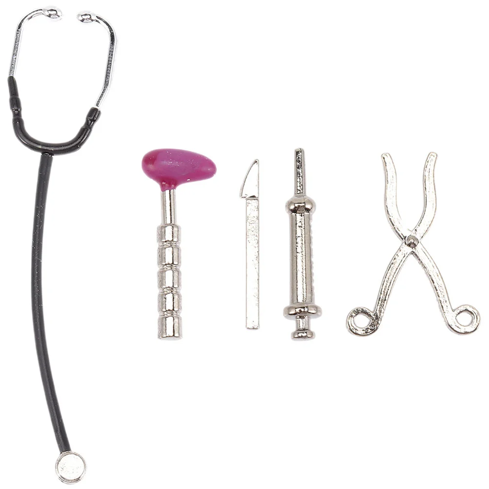 

Mini Doctor Suit Simulated Kit Miniature Tools House Accessory Syringe Model