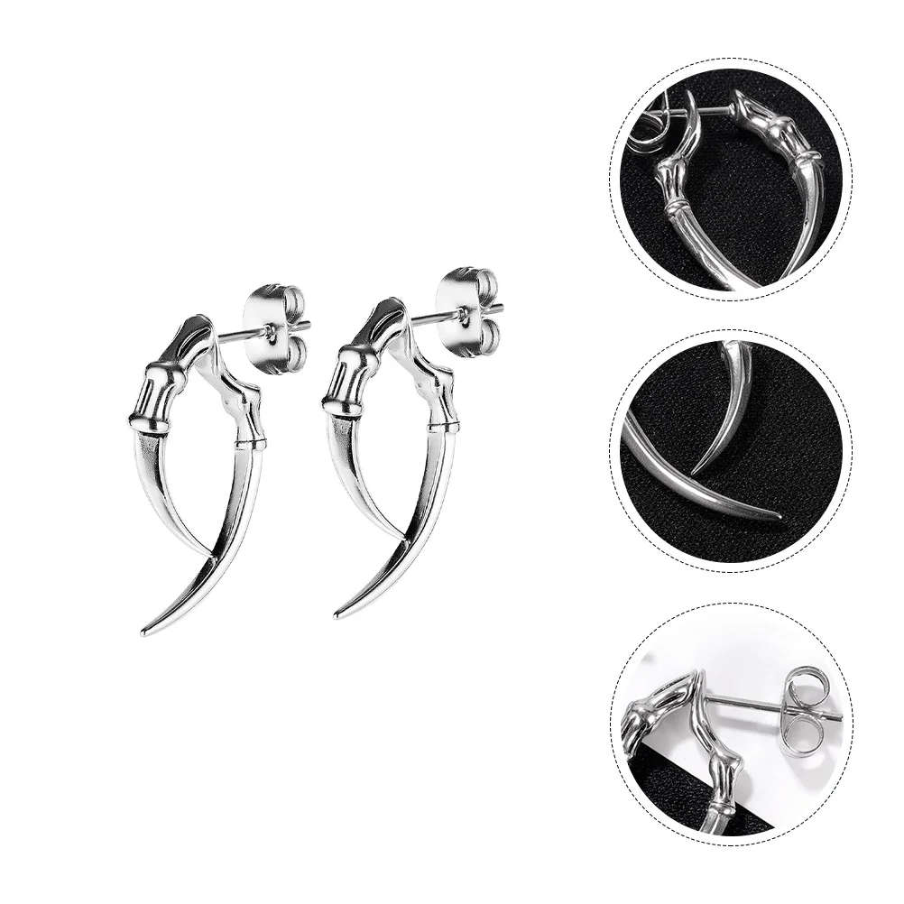 

Earrings Ear Stud Hinged Hoop Gothic Chain Mens Sheep Unisex Cuffs Accessory Fashion Shaped Horn Sterling Drop Silver Dangle