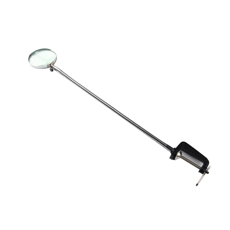 

Professional 3X Magnifying Glass with Flexible Hose & Metal Clamp Desktop Magnifier Used for Reading Hobby Soldering