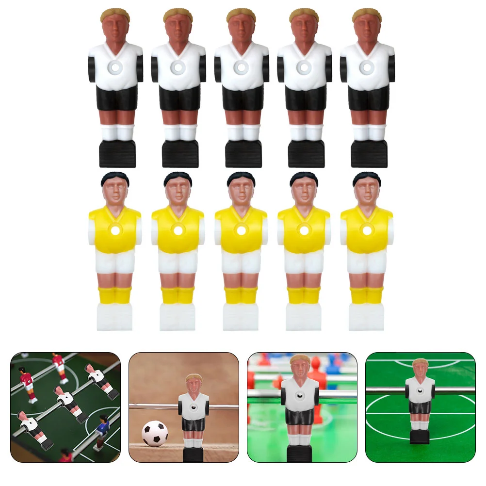 

10Pcs Foosball Athletes Dolls Tabletop Football Players Football Machine Parts Table Football Accessory