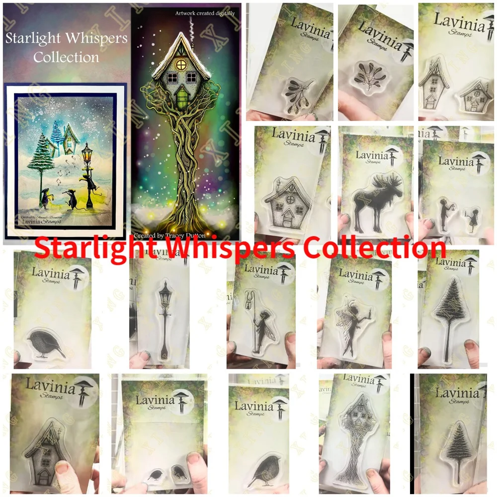 Жовтень новый рождественский дом эльфа прозрачные штампы сделай сам скрапбук