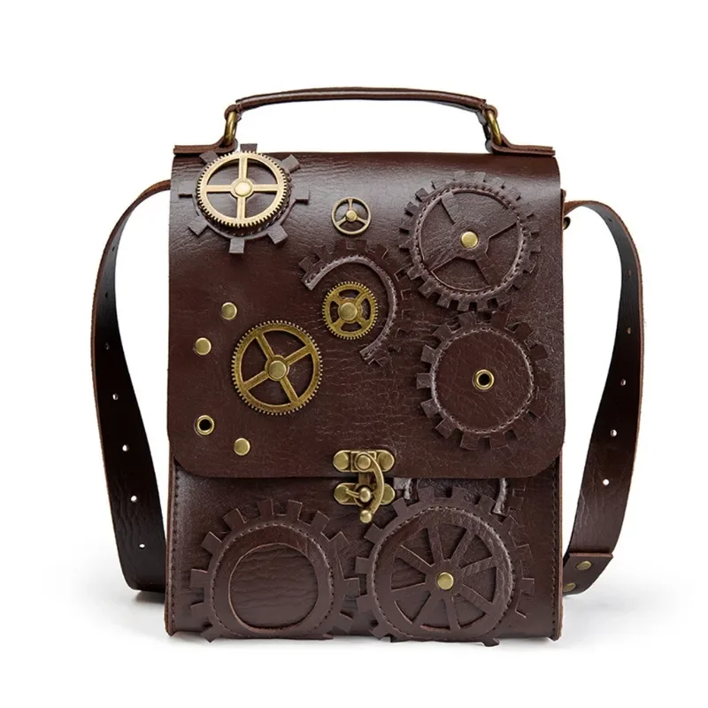 

Retro Steampunk Women Shoulder Bags Vintage Clock Money Clutch Handbag Daily Ladies Casual Crossbody Purse Fashion Personality