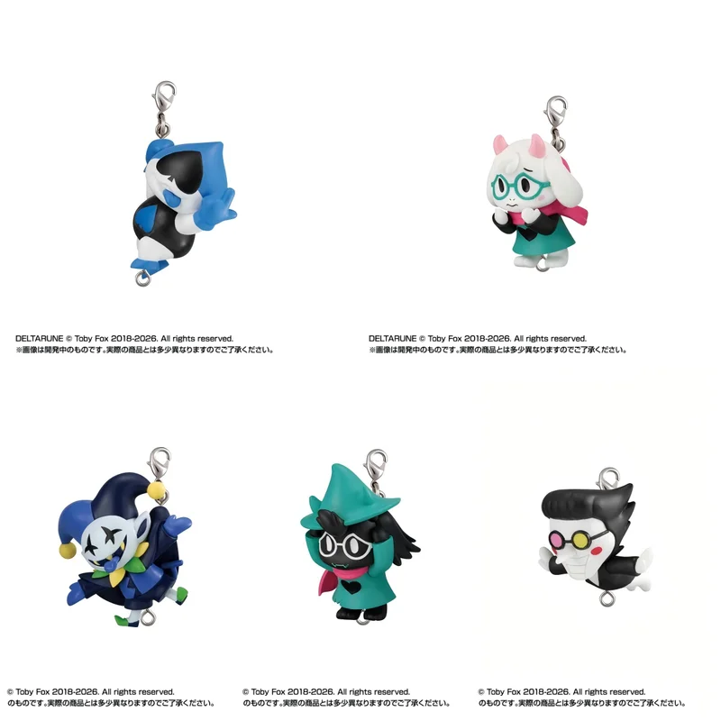Фото Коллекционный брелок-фигурка Bandai Deltarune Gashapon: подвеска с персонажем игры для украшения сумки, для фанатов игр №4
