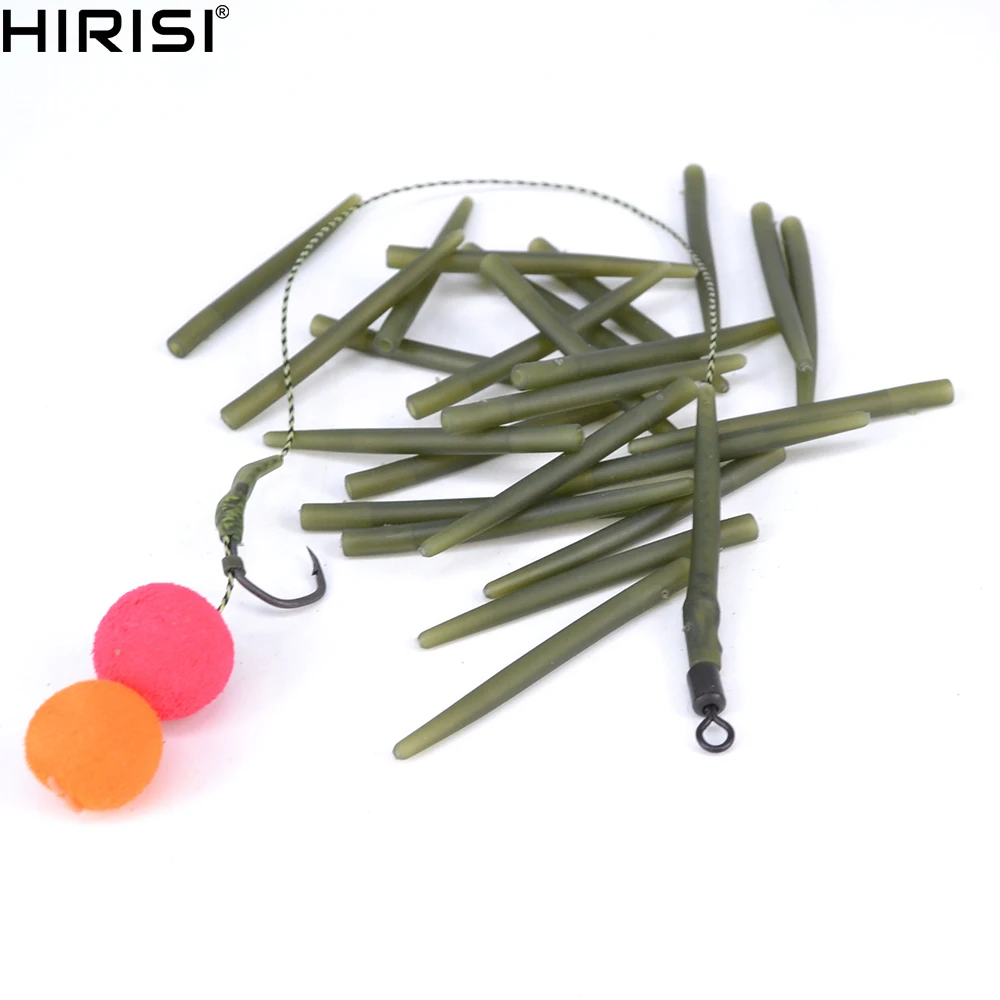 

50pcs Carp Fishing Anti Tangle Sleeves Connect with Hook for Carp Fishing Terminal Tackle 2 Sizes AH007