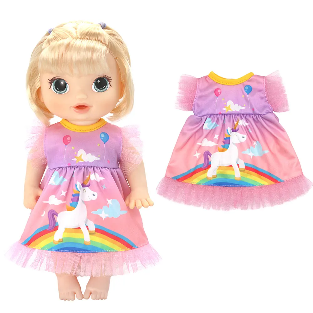 2022  Doll clothes Fashion dresses for 12 Inch 30CM  baby alive Toys Crawling Doll accessories. images - 6