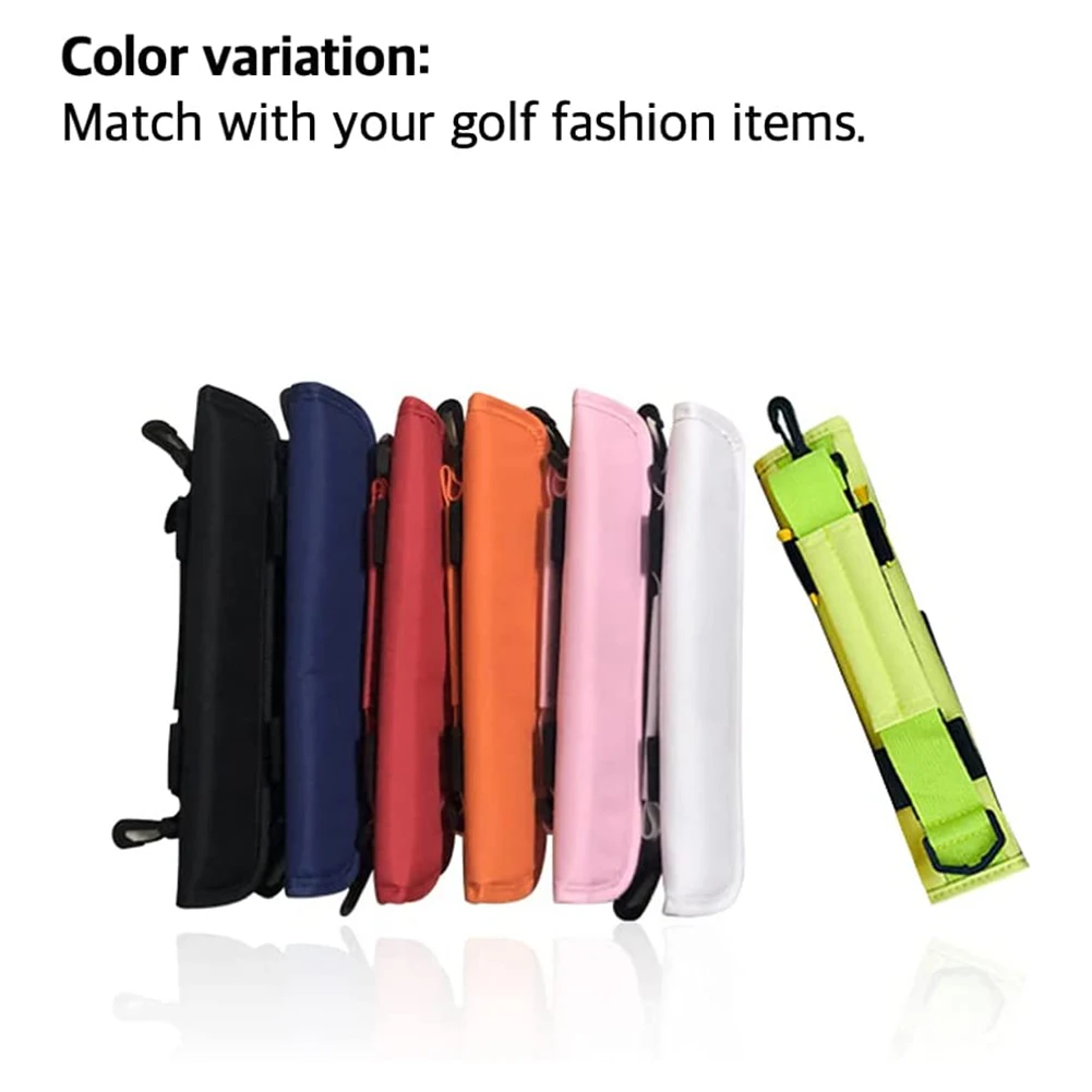 

Portable Golf Club Carrier Bag Mini Lightweight Nylon Golf Club Carrier Bag Shoulder Strap Crossbody Carry Driving Range Course