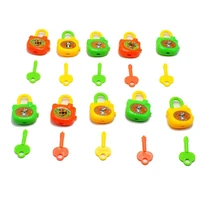 5pcslot new plastic cartoon children with keys toy locks notebook lock gift toys for kids colorful birthday toy wyq