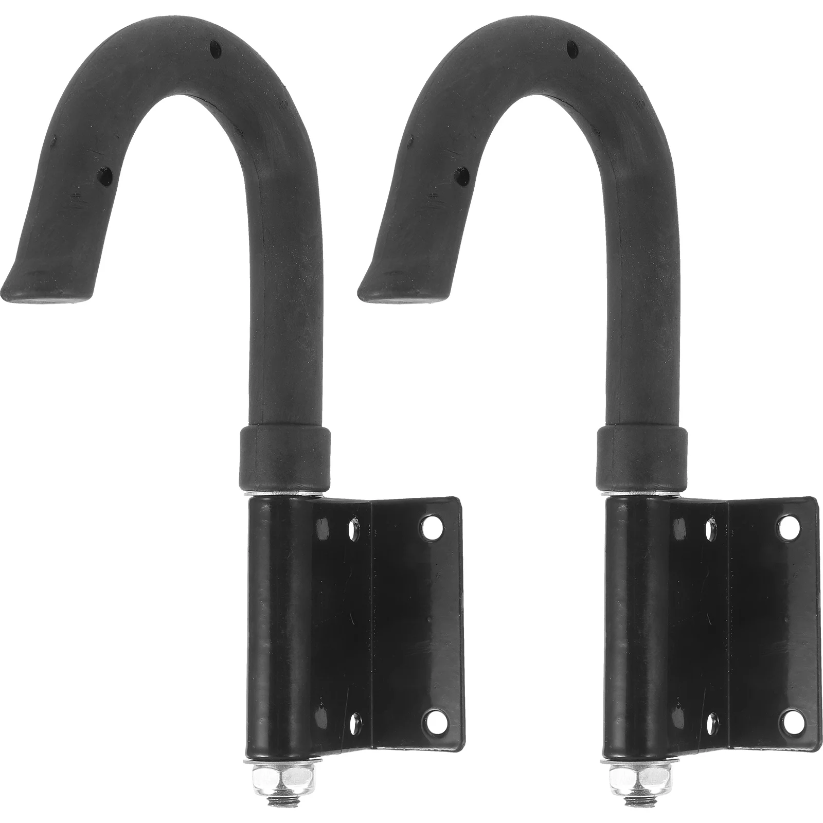

2 Pcs Hook Ladder Roof Stairs Accessories Hooks Rubber Fence Heavy Duty Extension Stabilizer