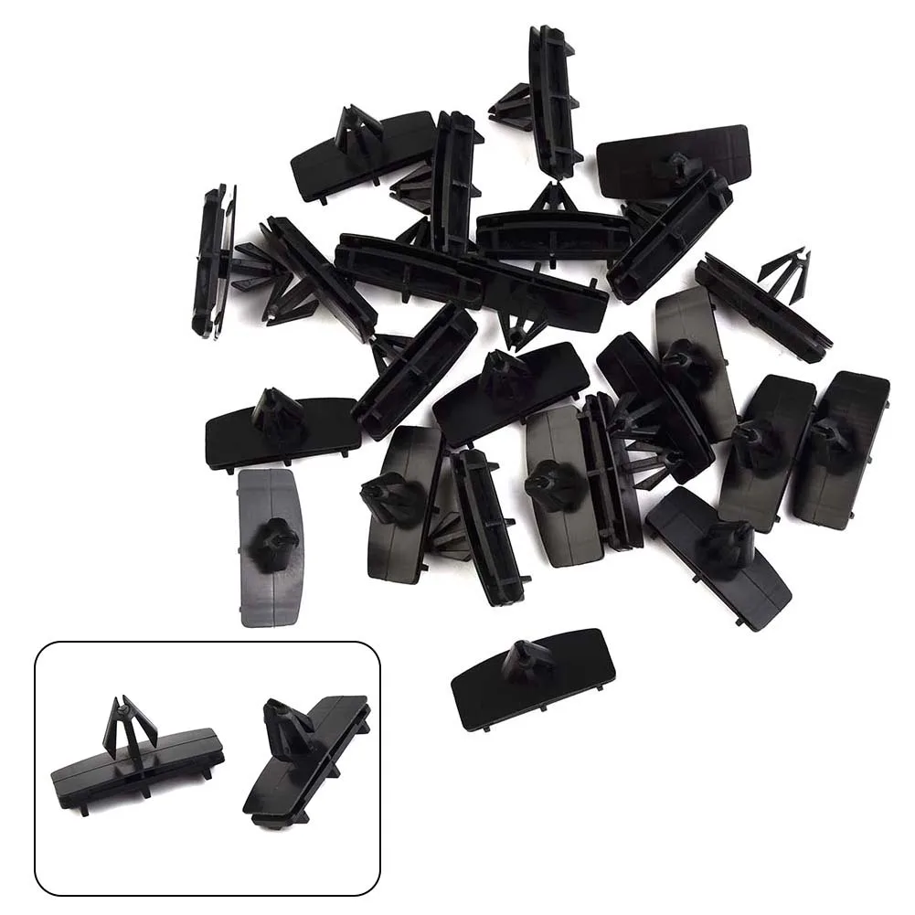 

25pcs Fender Flare Rocker Moulding Clip For Jeep Wrangler Unlimited JK 68039280-AA Auto Push Retainer Pin Rivet Fasteners