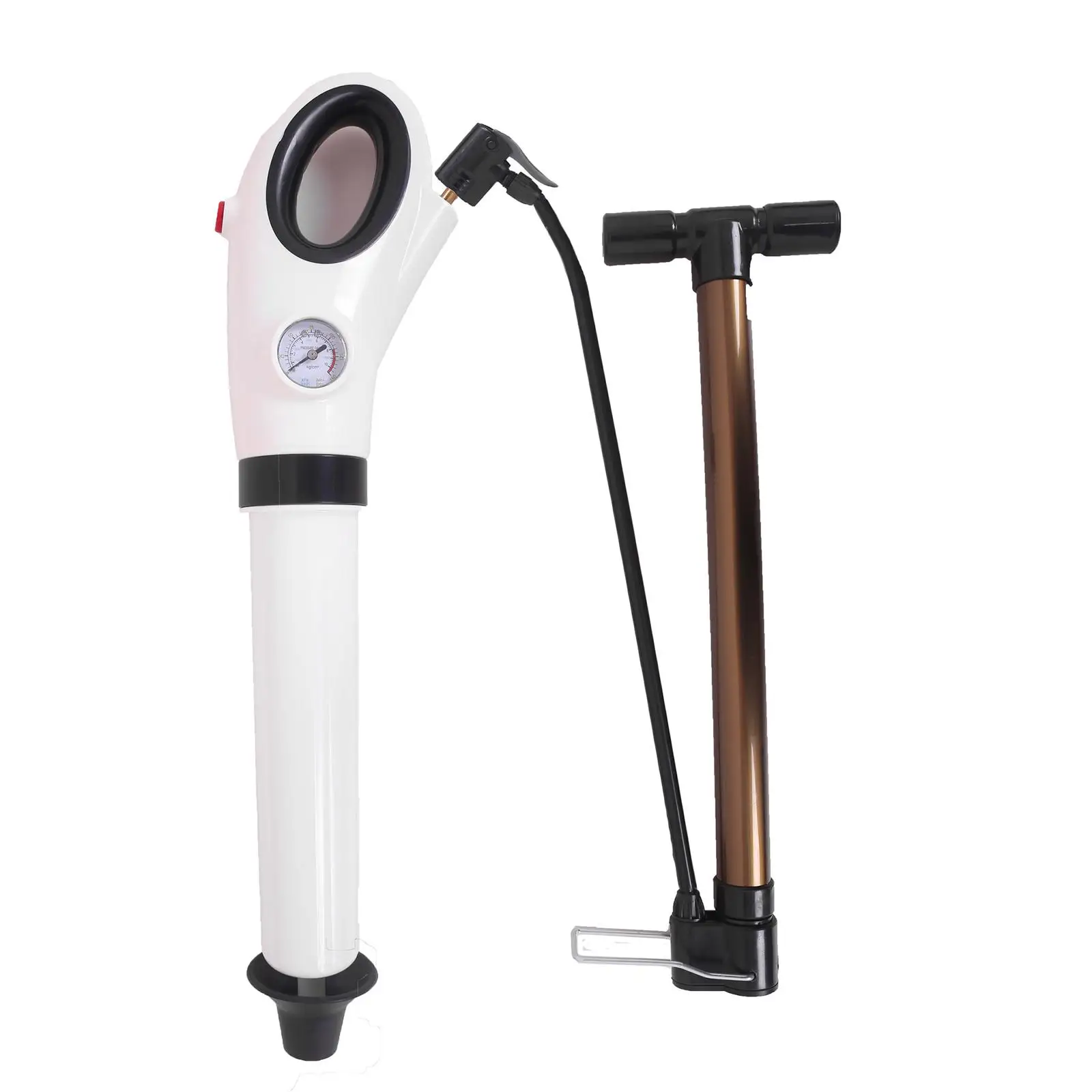 

Toilet Air Pressure Plunger Drain Blaster Equipment Cleaner Duct Unblocker Durable Pipe Clog Remover for Toilet Shower Kitchen