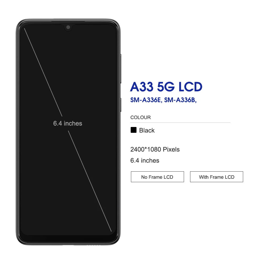 100% протестированный 6 4 ''для Samsung Galaxy A33 5G LCD SM-A336E SM-A336B дисплей с сенсорным