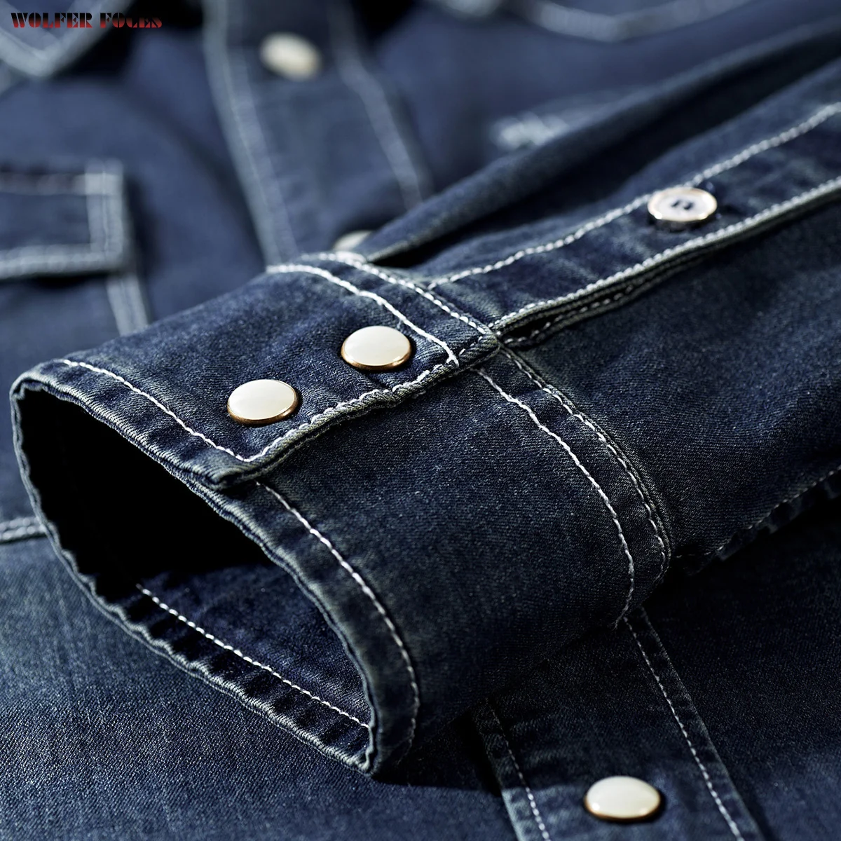 2022 New Spring And Autumn Retro American Tooling Denim Shirt Men's Jacket Youth Long-sleeved Casual Shirt Men