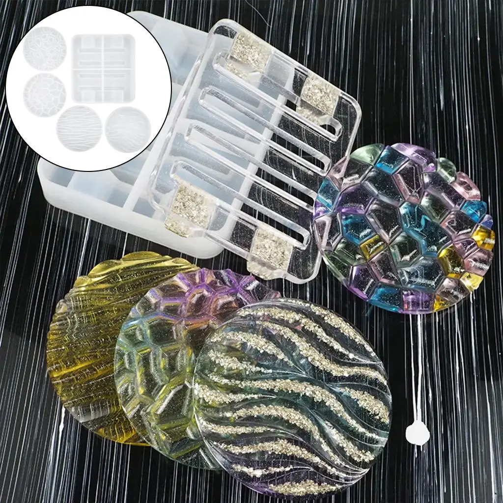 

Silicone Mold Coaster Diamond Tray Mould DIY Resin Casting Moulds Storage