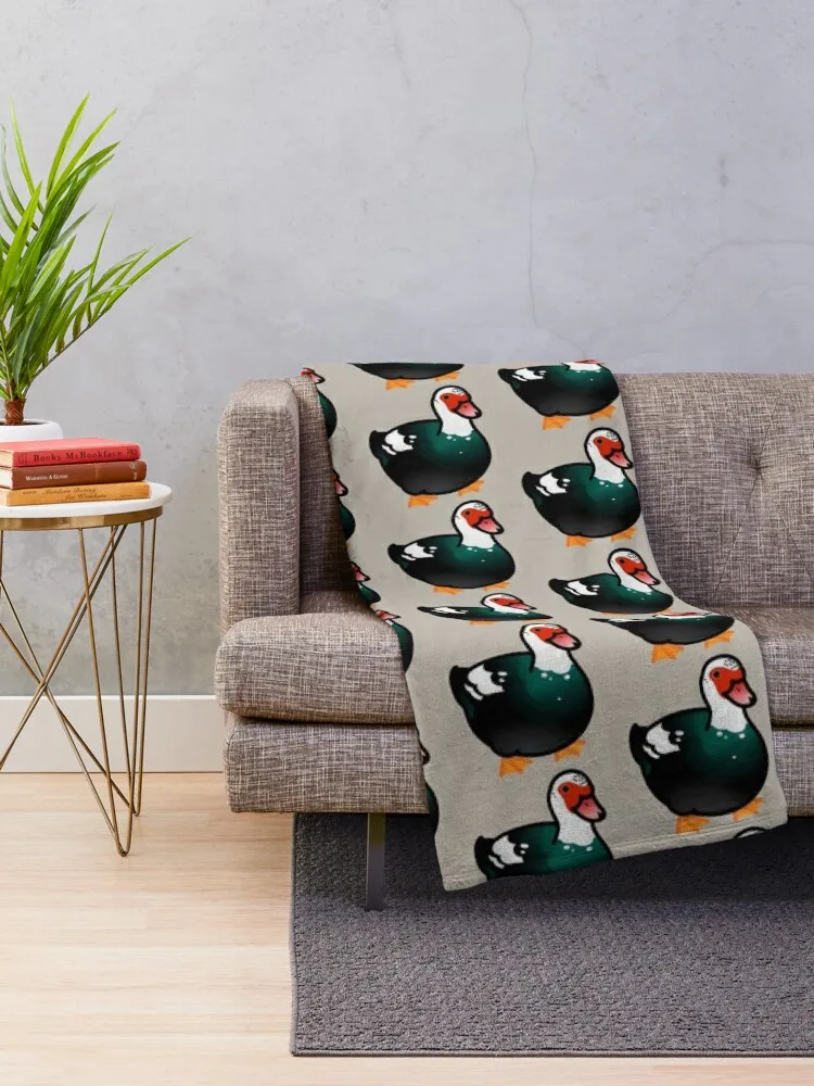 Одеяло Chubby Muscovy Duck Теплые фланелевые дизайнерские одеяла