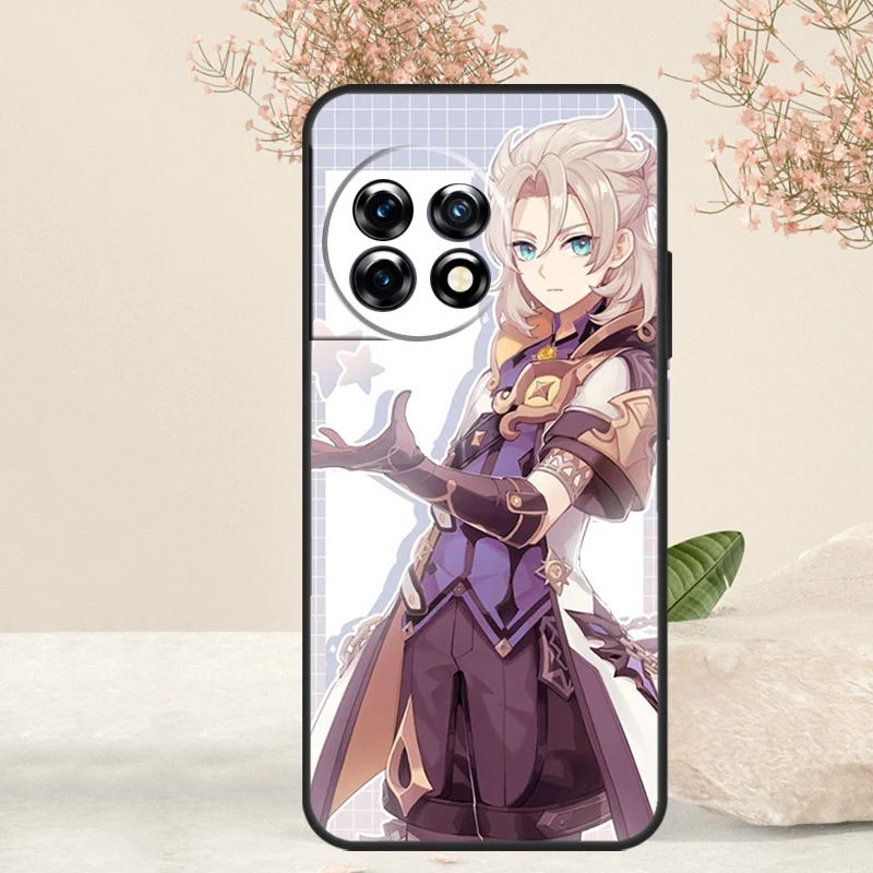 Чехол Genshin Impact Albedo чехол для OnePlus 12 11 10 9 Pro 12R 10R 10T 8T 9R Nord 2T N10 N20 N30 CE 2 3 Lite CE4