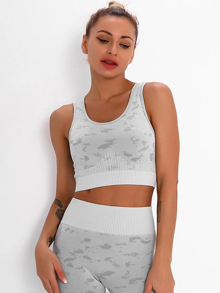 Женский бюстгальтер для йоги без стали дышащий противоударный мягкий спортивный