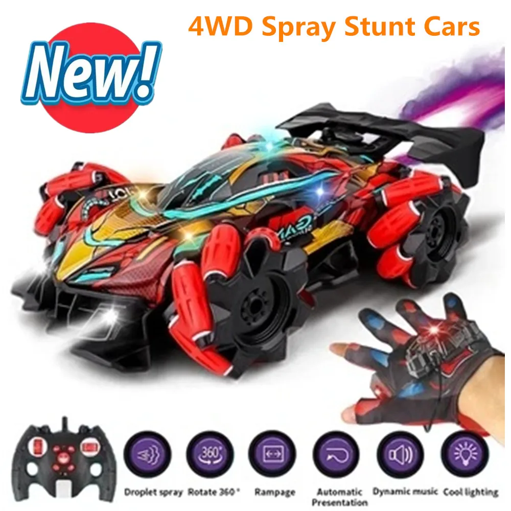 Трюковая машина 4WD перчатка жесты рук радиопульт дистанционного управления