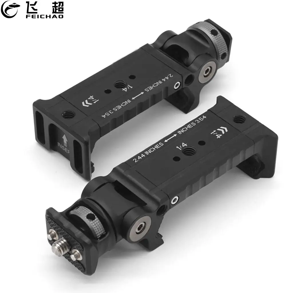

Aluminum Alloy Phone Holder Clamp w/ Cold Shoe Mount 1/4 Screw Arri Locating Pin Arca 360°Rotatable Smartphone Tripod Mount Clip