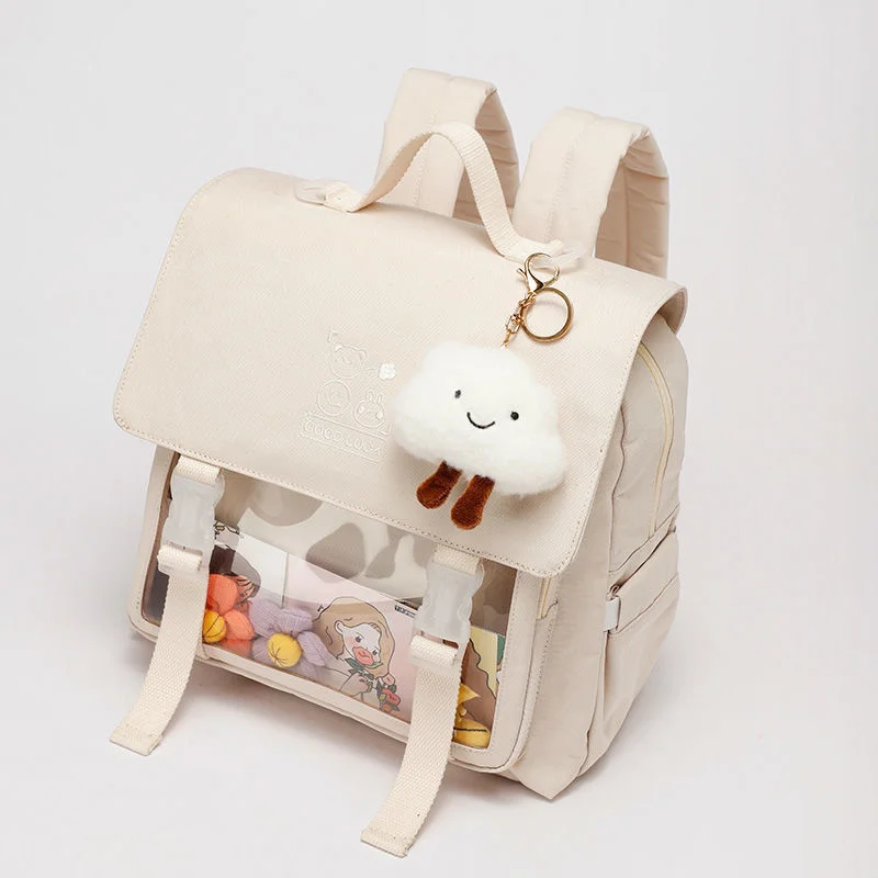 

Женская японская сумка Ita, прозрачный Карманный Женский рюкзак, Студенческая сумка-Хол в студенческом стиле, дорожный рюкзак