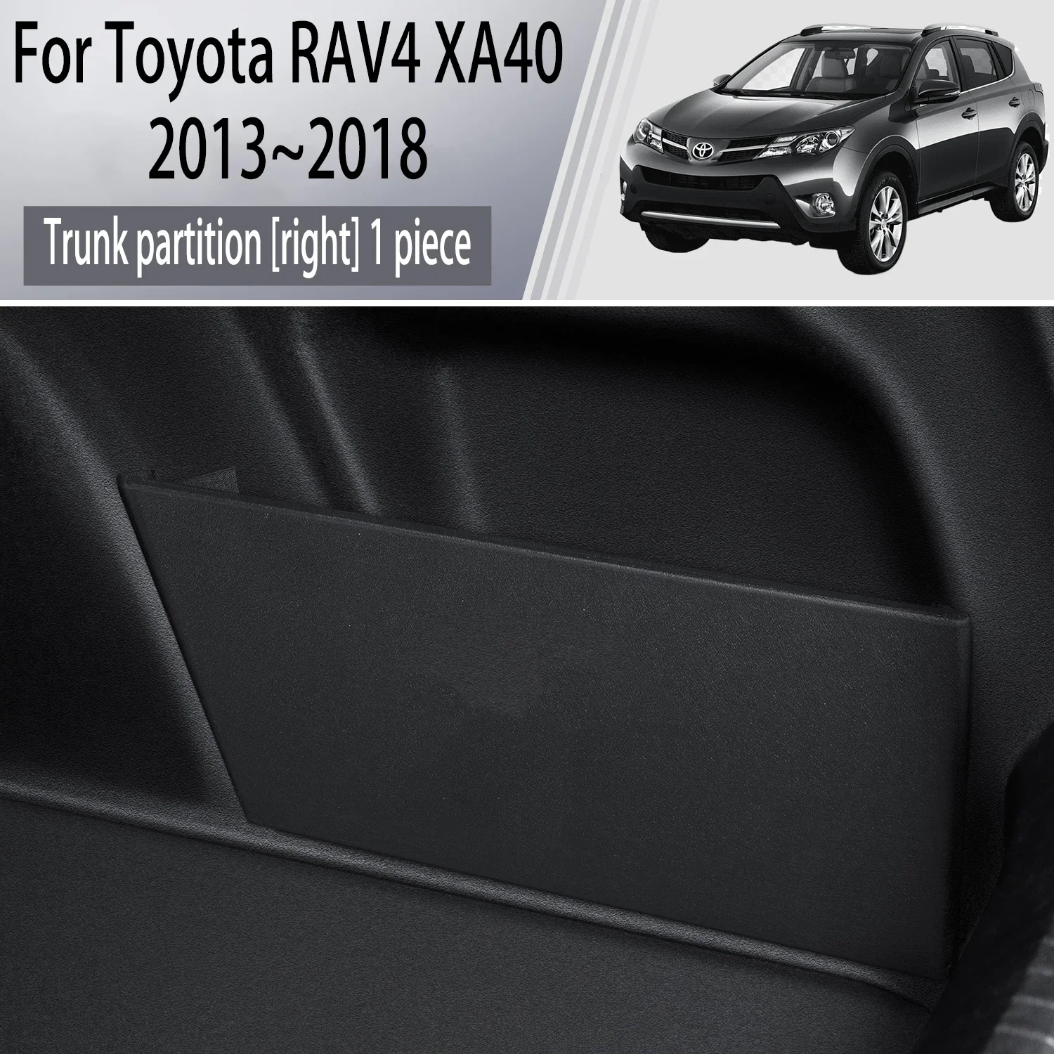 

Для Toyota RAV4 XA40 2013 ~ 2018 2015 автомобильная утолщенная перегородка для хранения багажника, многофункциональный ящик для хранения, аксессуары для салона автомобиля