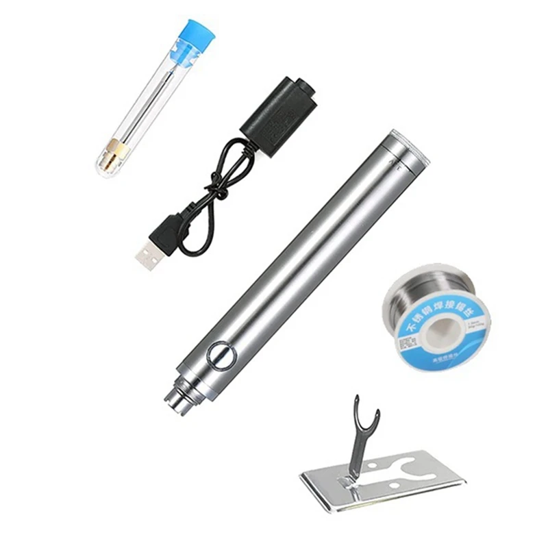 

LBER USB 5V Wireless Charging Iron Rechargeable Soldering Iron With Solder Wire 510 Interface Welding Repair Tools