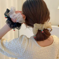 cherry organza hairband fashion rococo super fairy ponytail pan hair cord hair accessories