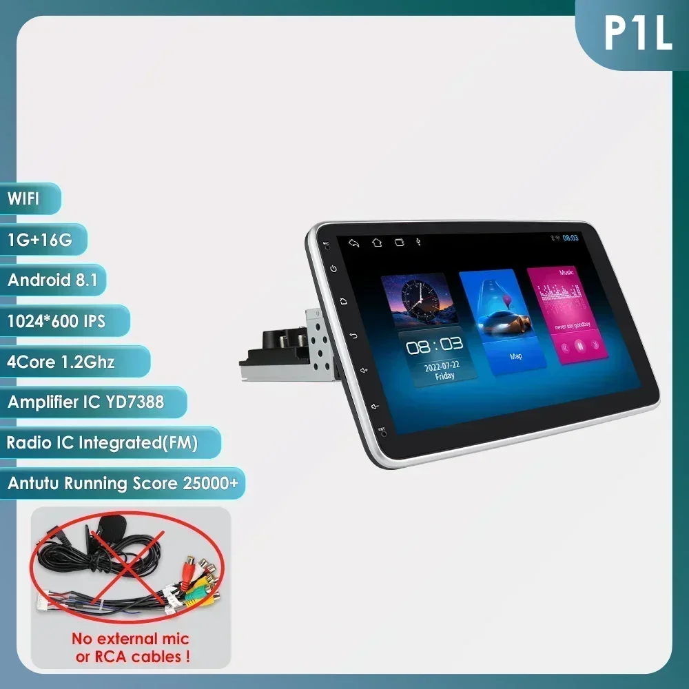 

Hizpo 10,1 "Универсальный CarPlay Android авто радио для VW Volkswagen Fiat Renault Nissan Hyundai 4G автомобильное мультимедийное авторадио 1 Din