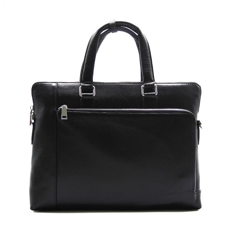 

Men's Luxury Cowhide Briefcase Black Man Crossbody Real Leather Bags For Male Business Shoulder Handbags Bandolera Hombre 2023