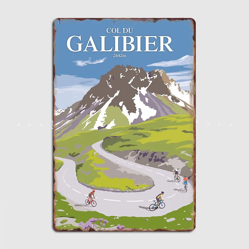 Постеры в стиле ретро с металлической вывеской на заказ