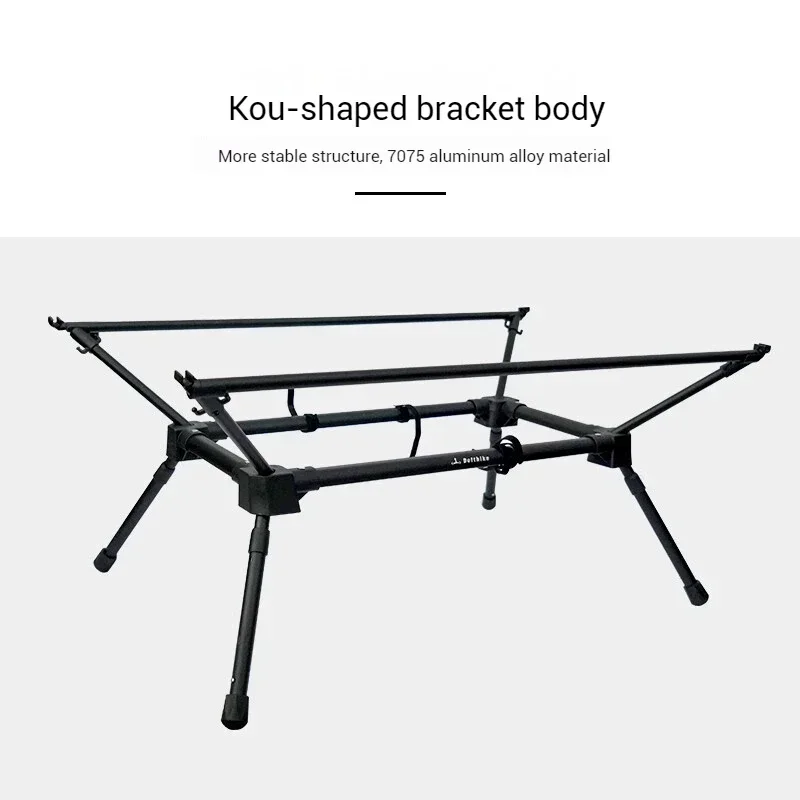 Defthike открытый кемпинг портативный складной стол из алюминиевого сплава чернения