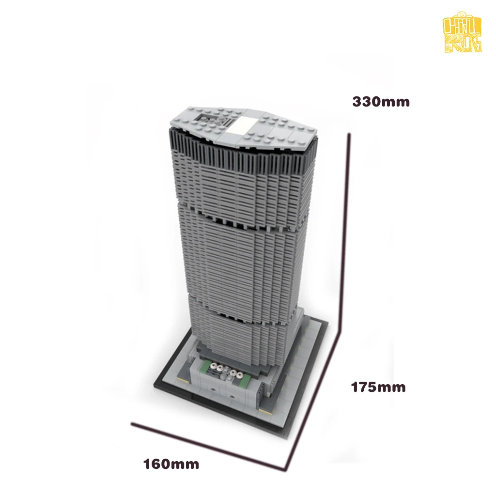 MOC-151260 MetLife Строительная сковорода Am Building масштаб 1:800 модель с PDF-рисунком