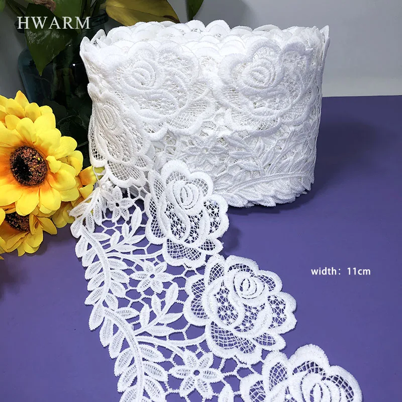

5yard African Lace Fabric Ribbon Ivory White Good Quality Sewing Trim Accessories Diy Women Skirt Dress Decoration For Home