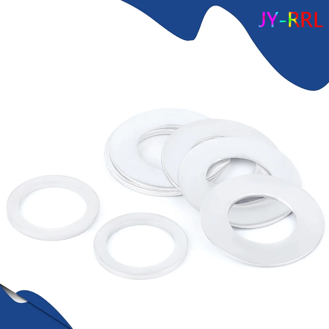 

M3-M20 Aluminum Alloy Flat Washer Flat Ring Gasket Plug Oil Seal Fittings Washers Assortment Fastener Hardware Accessories