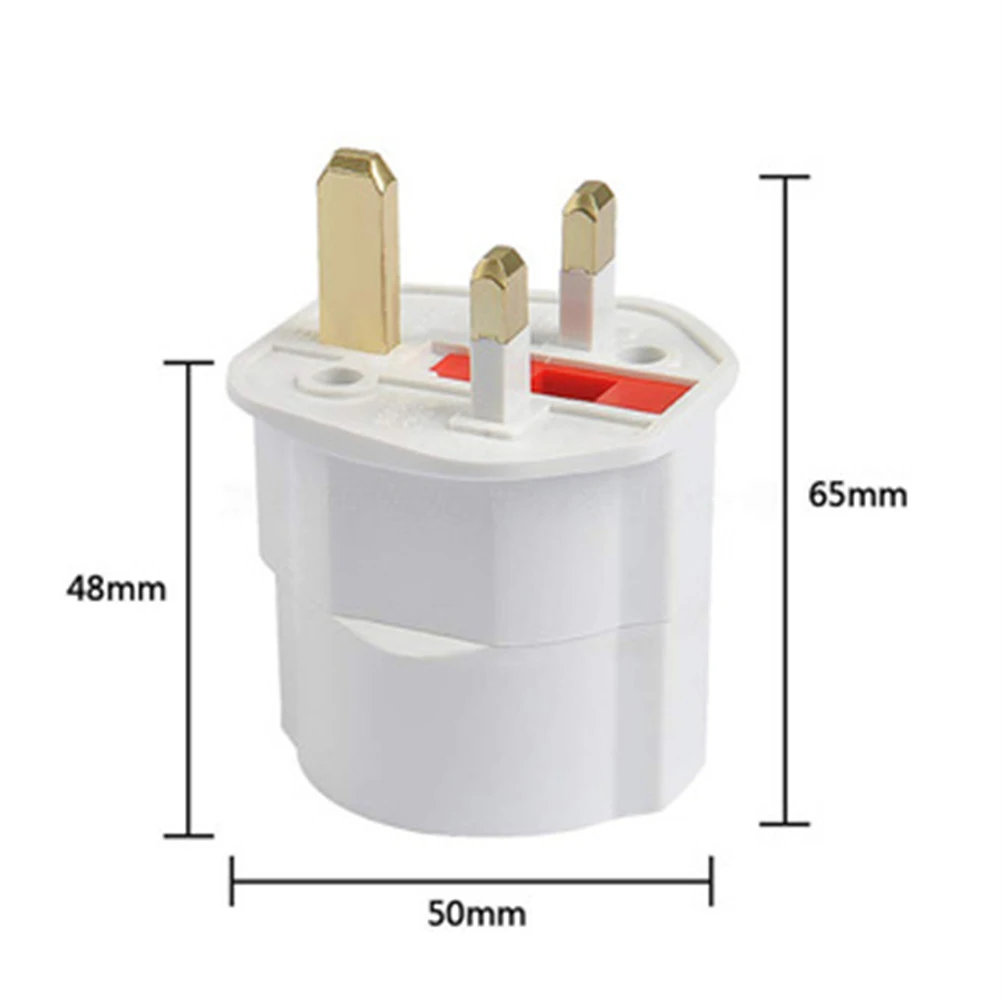 

EU 2 Pin To UK 3 Pin Plug AC Europe Universal Travel Power Adapter Plug Home Wall Socket Converter Electrical Socket Switch Part