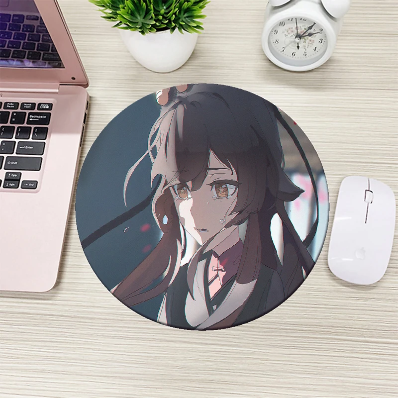 

Fire system a sister walnut animation round small mouse mat rubber non-slip special keyboard accessories laptop cute desktop pad