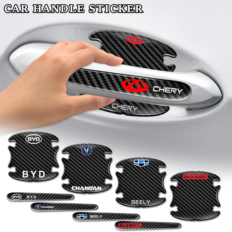 

8Pc New Car Door Handle Carbon Fiber Stickers Film for Holden Astra Commodore Cruze Monaro Barina Farol Vt Ve Cruze Accessories