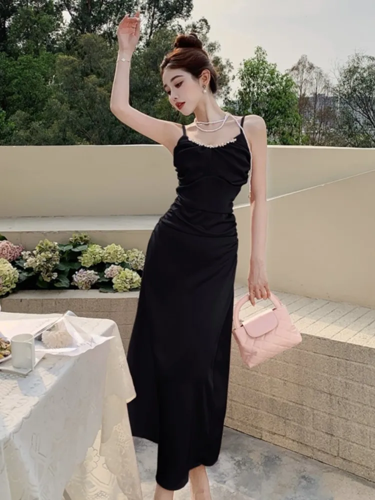 Элегантные однотонные атласные женские платья сексуальное платье на тонких