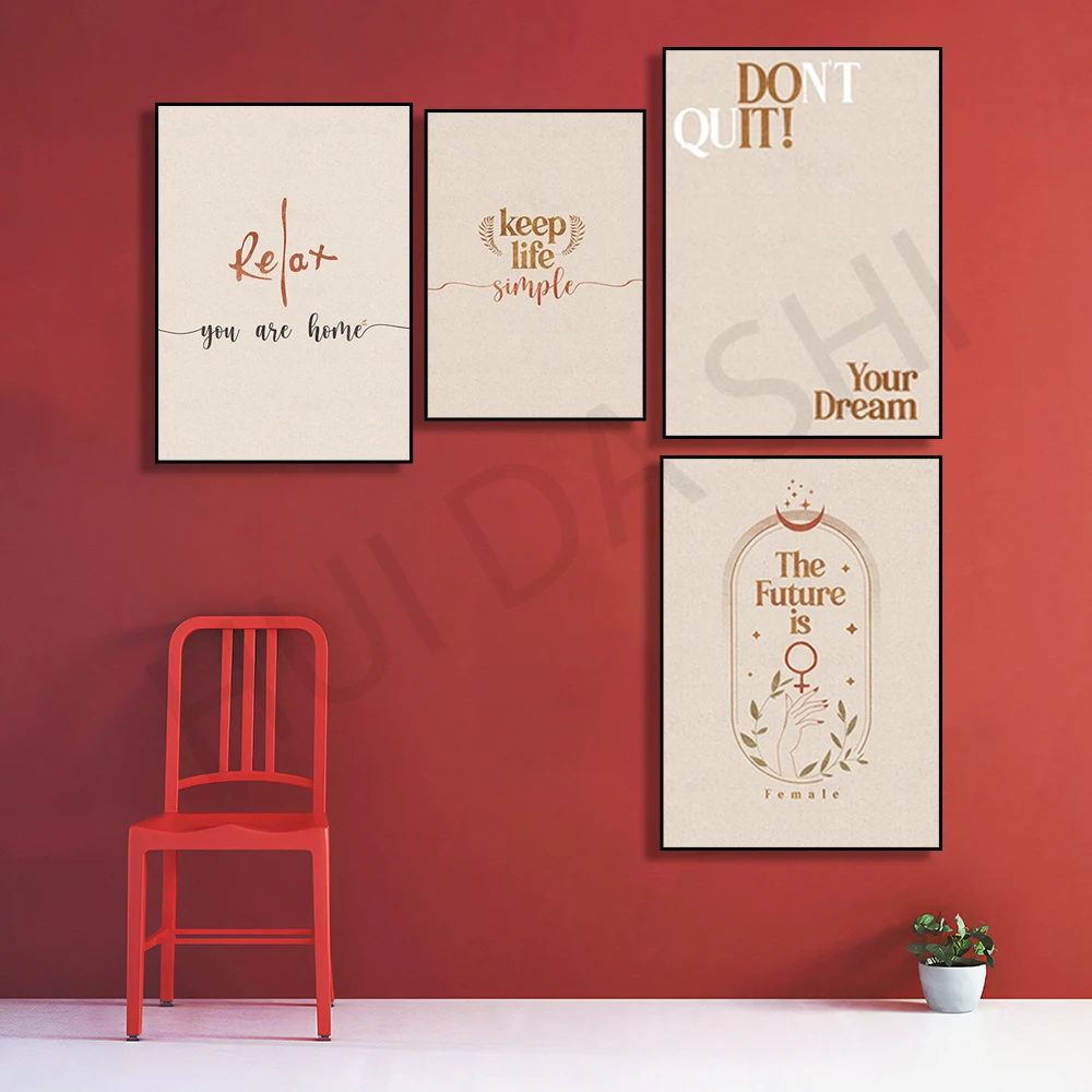 Фото Простое печатное искусство Keep Life, вдохновляющие цитаты, мотивационные цитаты, плакат, знак, Художественная печать домашнего декора, каллигр... №1