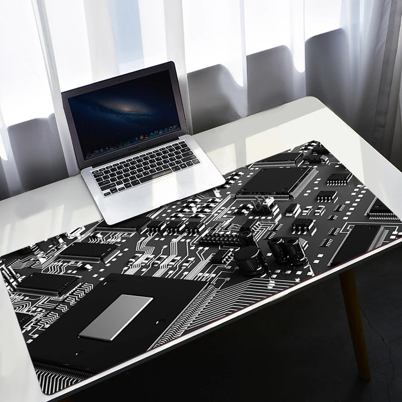 

Custom AI CPU Chip Gaming Mouse Pad Anime Office Accessories Gamer Cabinet Rubber Keyboard Carpet Computer Desk Mousepad Pc Mat