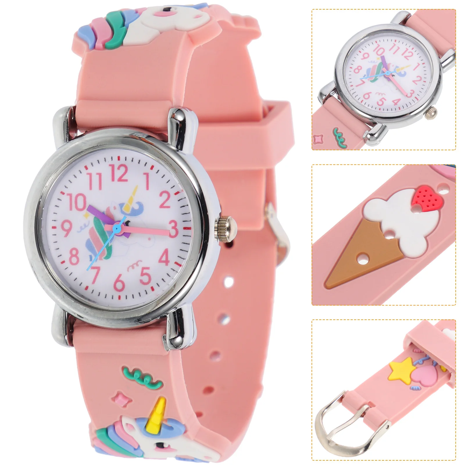 

Watch Kids Cartoon Silicone Toddlers Wrist Students Strap Present Kid Lovely Children Ornaments Portable Gift Pattern Adorable