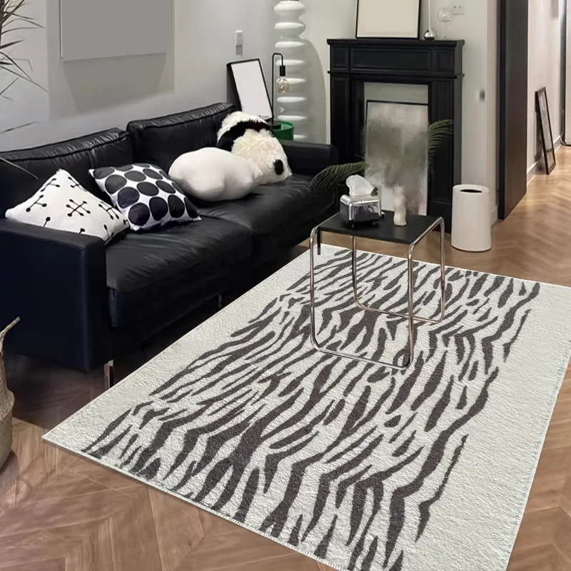 

[Flash Deal]1 шт. мягкий напольный коврик с принтом зебры, домашний декор для спальни [в наличии в США]