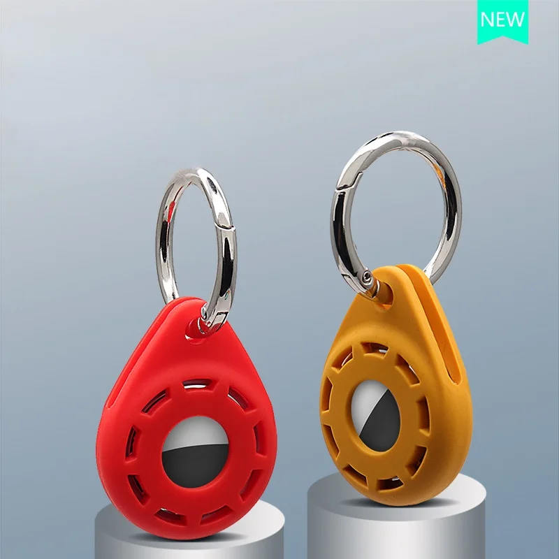 

1pc Suitable For Airtag Protective Case Cool Anti-lost Device Protection Cover Keychain Silicone Airtag Cover