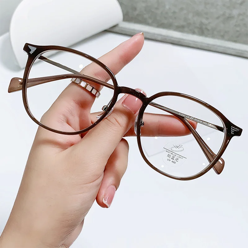 Женские готовые очки для близорукости в металлической оправе TR90 с диоптриями 0 -0 5