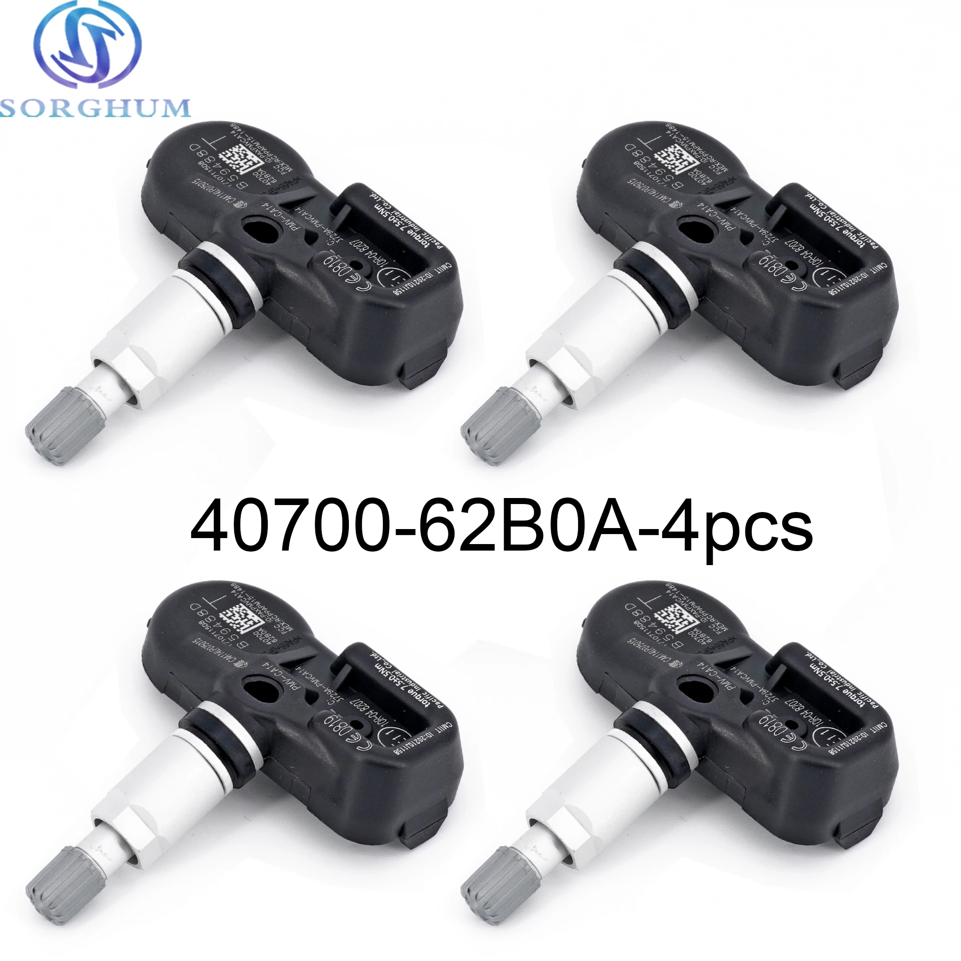 Датчик контроля давления в шинах, 433 МГц, для Nissan Titan 2016-2020, 4 шт.