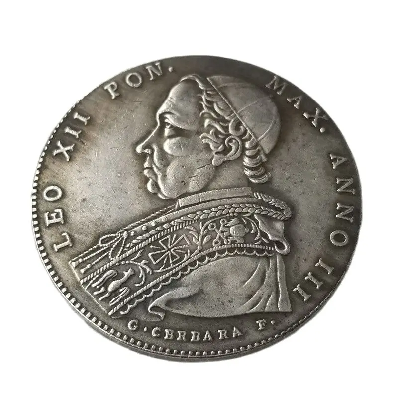 

1825 Italy Vintage Silver Plated Coins Copy Commemorative Coin Collectibles Coin Home Decoration Magic Coin Christmas Gift131