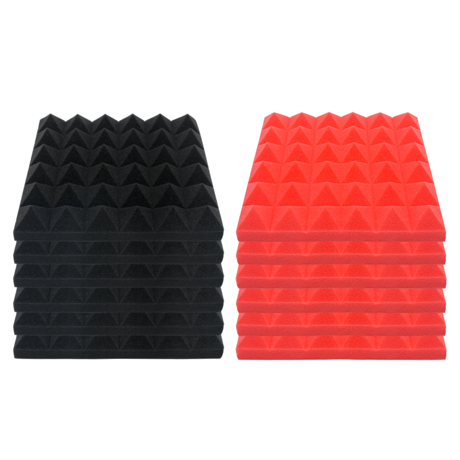 

12pcs/pack Offices Acoustic Foam Board KTV Sound Insulation Noise Cancelling Home Absorption Panels Recording Studios Hardware